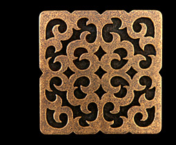 Pewter Tile Inserts, Tile Accents
