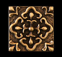 Pewter Tile Inserts, Tile Accents