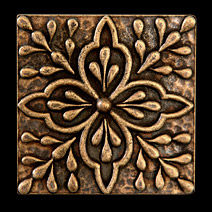 Pewter Tile Inserts, Tile Accents
