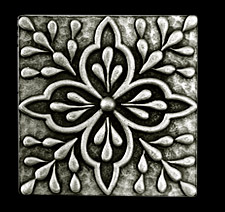 Pewter Tile Inserts, Tile Accents