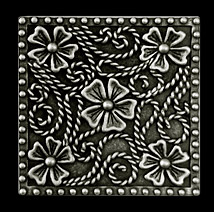 Pewter Tile Inserts, Tile Accents