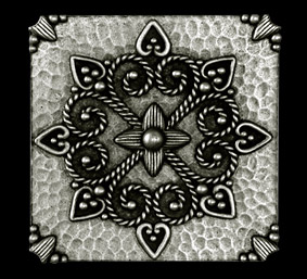 Pewter Tile Inserts, Tile Accents