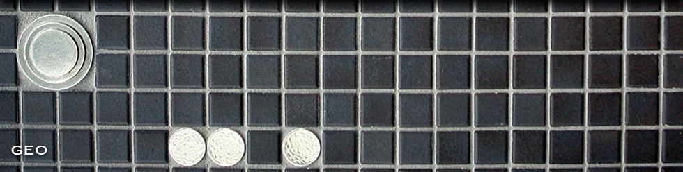 Pewter Tile Tacks, Tile Inserts, Tile Accents