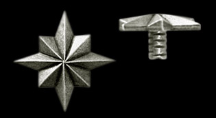 Pewter Tile Tacks, Tile Inserts, Tile Accents