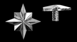 Pewter Tile Tacks, Tile Inserts, Tile Accents